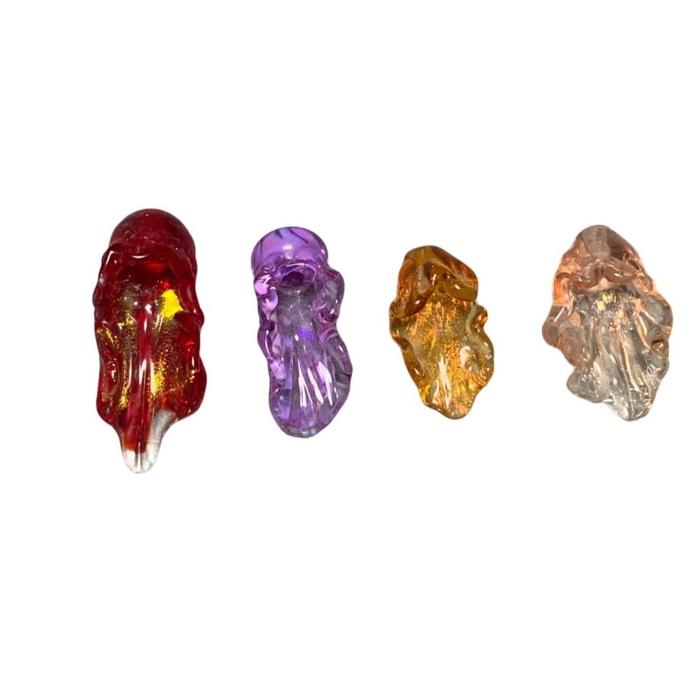 Handcrafted Lampwork Glass Beads - Set of 4 - for Jewelry Making